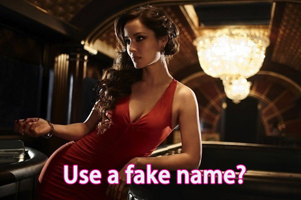 use a fake name as a sugar baby, real name sugar baby, first name ,sugar baby